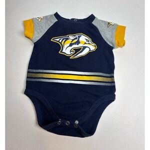 Infant NHL Nashville Predators Creeper Onesie Bodysuit Outfit  6-9 Months